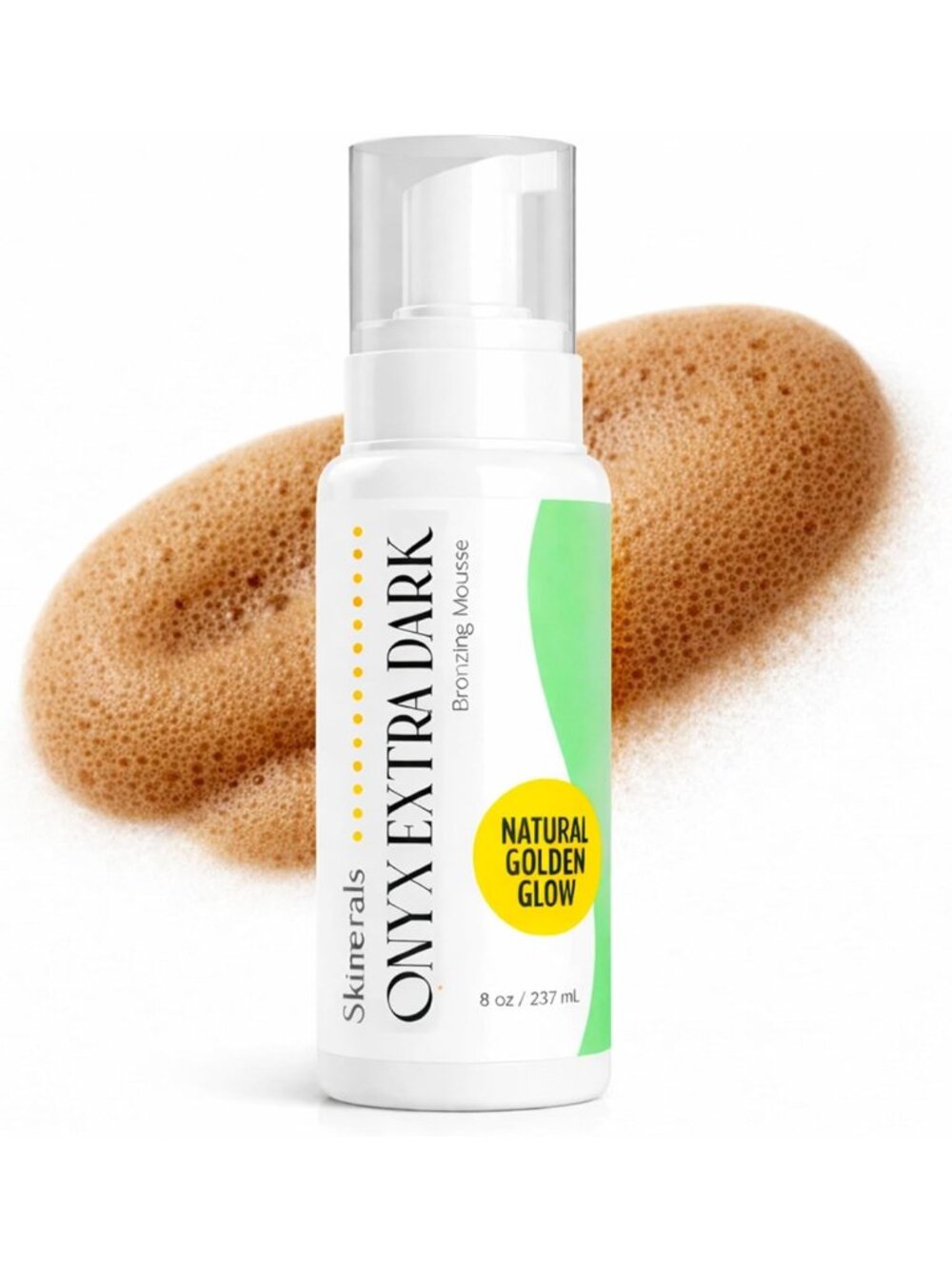 Ultra Dark Self Tanner Mousse - Organic, Streak-Free, Quick-Drying Foam for Face